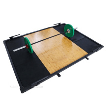 Rubber wooden weightlifting platform
